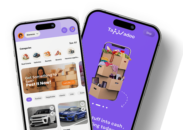 Tawadoo app on mobile